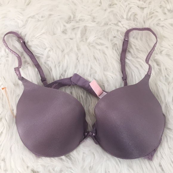 VICTORIA’S SECRET Angels Lined Bra Lace Back 34C - Picture 1 of 5